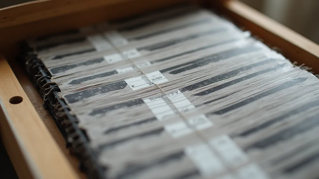 Photographic prints in archival sleeves and a box