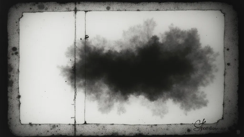 Test strip demonstrating varying exposure levels in contact printing.