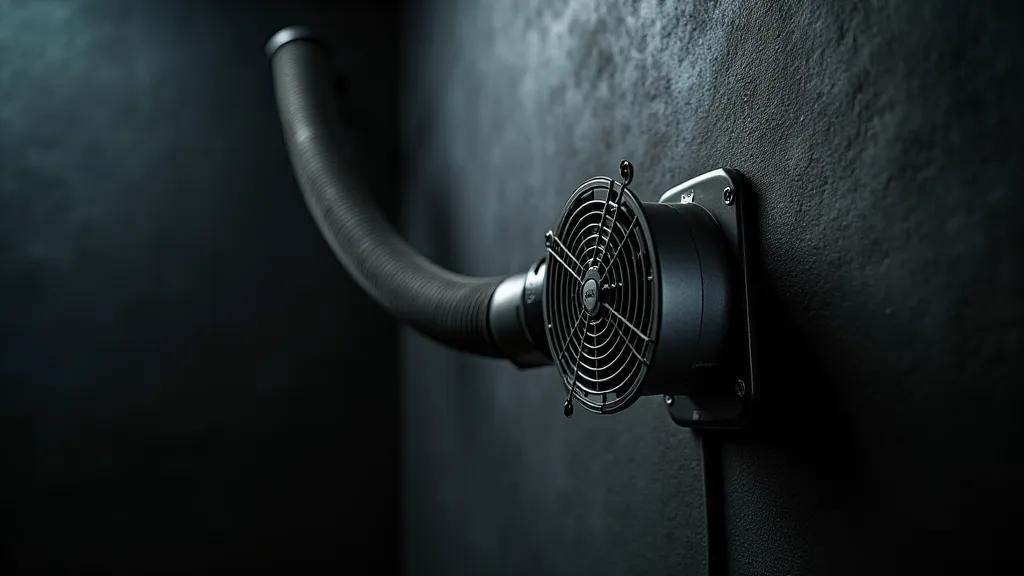 An exhaust fan in a darkroom.