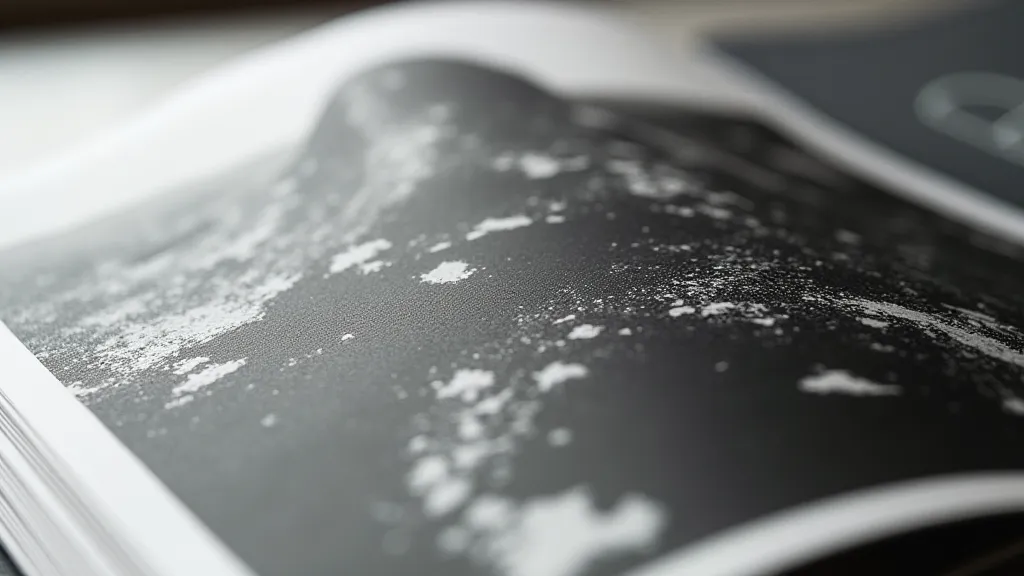 Example of a high-contrast black and white print