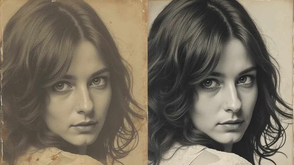 Comparison of aged print vs. selenium toned print
